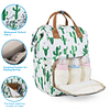 Mochila para pañales de bebé Flower con correas para cocheci