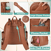 Mochila pequeña para pañales, mini bolsa para pañales con 11