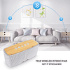 Comiso Altavoces Bluetooth, 20 W de madera para el hogar, al