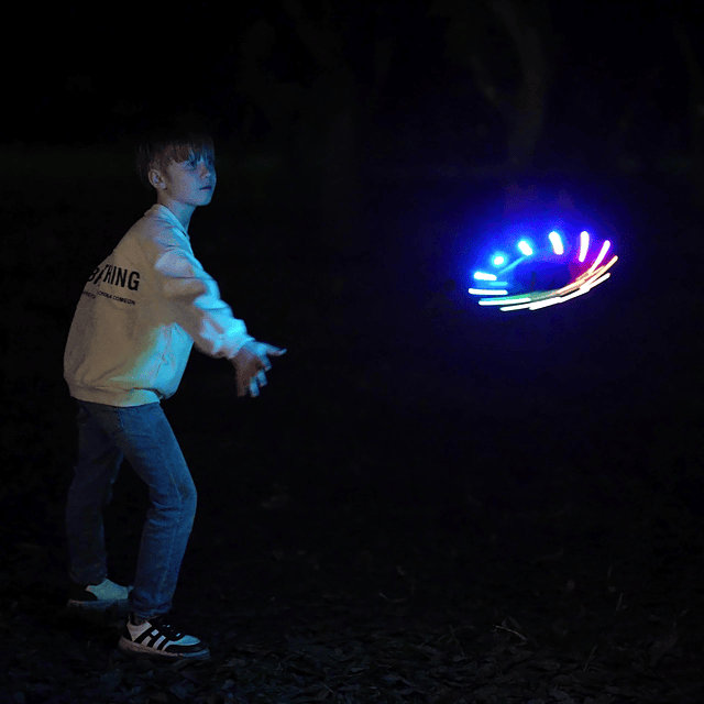 Anillo volador – 12 LED, súper brillante, suave, iluminación