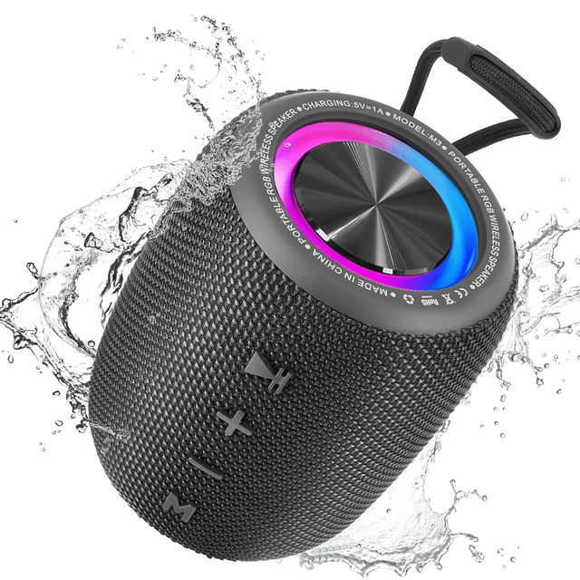 Altavoz Bluetooth portátil, altavoz inalámbrico BT5.3, diafr