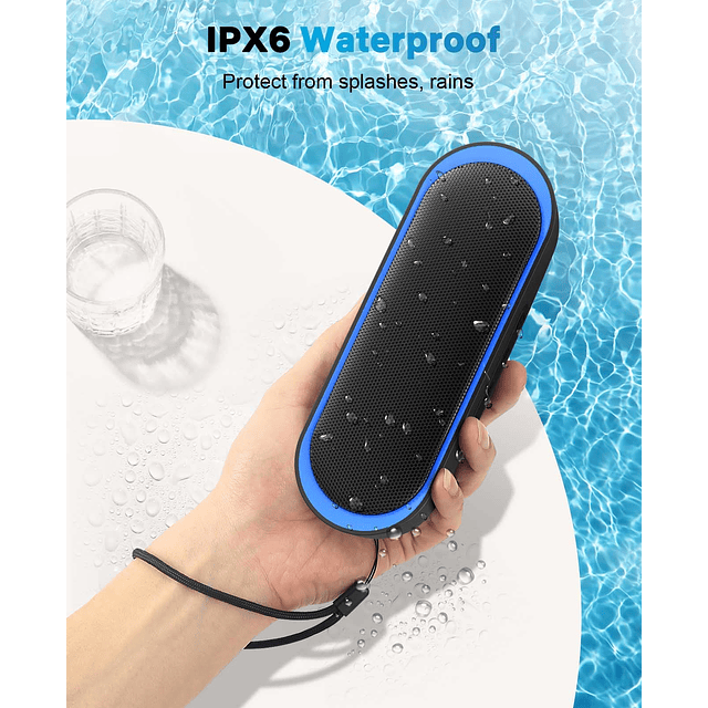 Altavoces Bluetooth, Altavoces portátiles a Prueba de Agua c