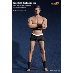 PL2016M33, cuerpo musculoso masculino súper flexible a escal