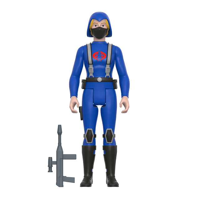 G.I. Joe Cobra Soldado femenino de pelo largo y rubio Figura