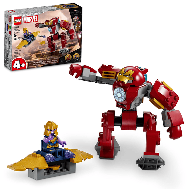 Marvel Iron Man Hulkbuster vs. Thanos 76263 Set de juguetes