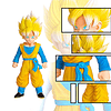 Goten Figura Estatuas Figura DBZ Acción Figre Super Saiyan C