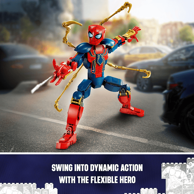 Marvel Figura de construcción Iron SpiderMan, Superhéroe Mar