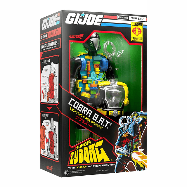 Super Cyborg G.I. Joe Cobra B.A.T. Figura de acción de 11" G