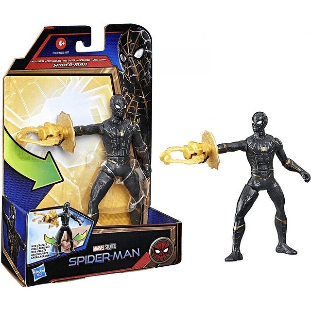 Figura de acción de SpiderMan Marvel de 6 pulgadas Deluxe We