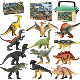 Jurassic Dinosaur Toys, 12 figuras realistas de dinosaurios