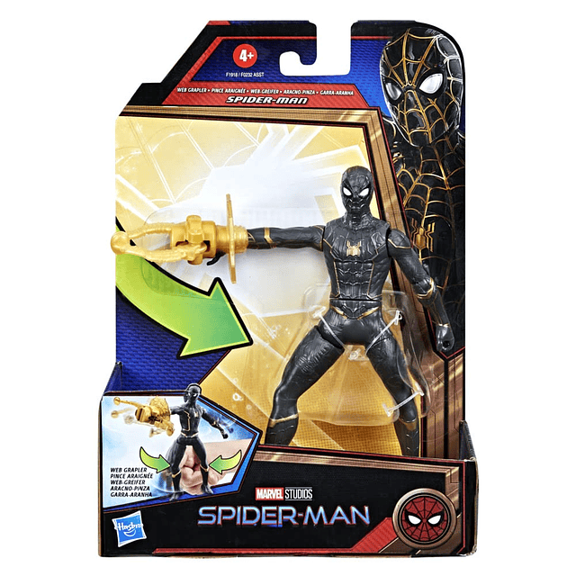 Figura de acción de SpiderMan Marvel de 6 pulgadas Deluxe We