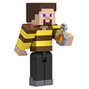 Minecraft Bees Shirt Steve Figura de acción, 3.25 pulgadas,