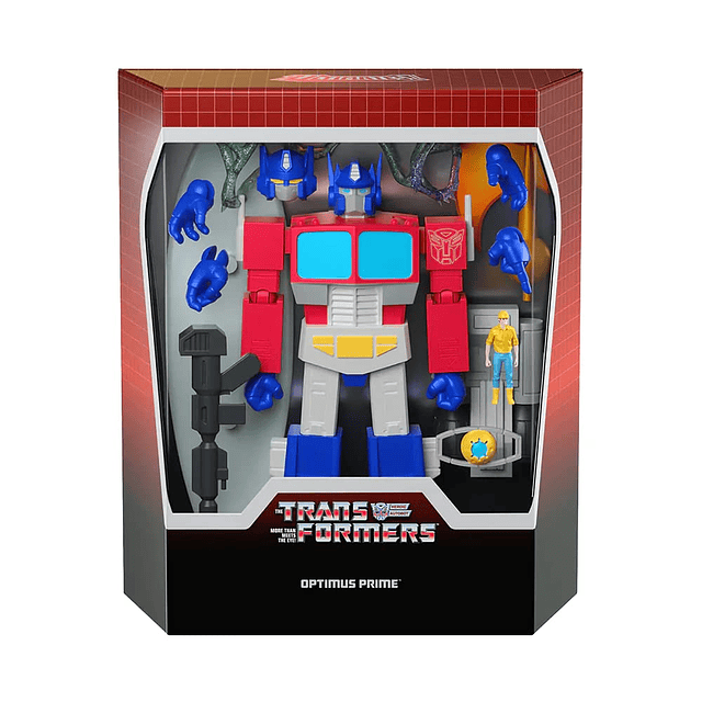 SUPER7 Transformers Ultimates Optimus Prime Figura de acción