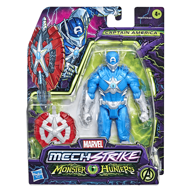 Avengers Mech Strike Monster Hunters Capitán América Juguete