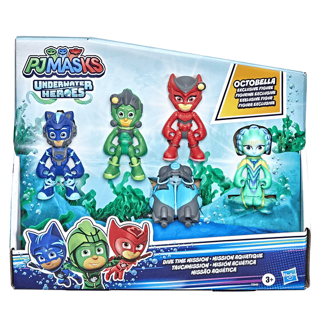 PJ Masks Underwater Heroes Dive Time Mission Juego de figura