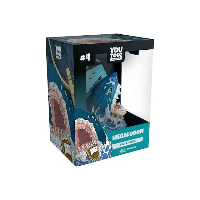 Figura de vinilo Megalodon de 3,2 pulgadas, figura coleccion