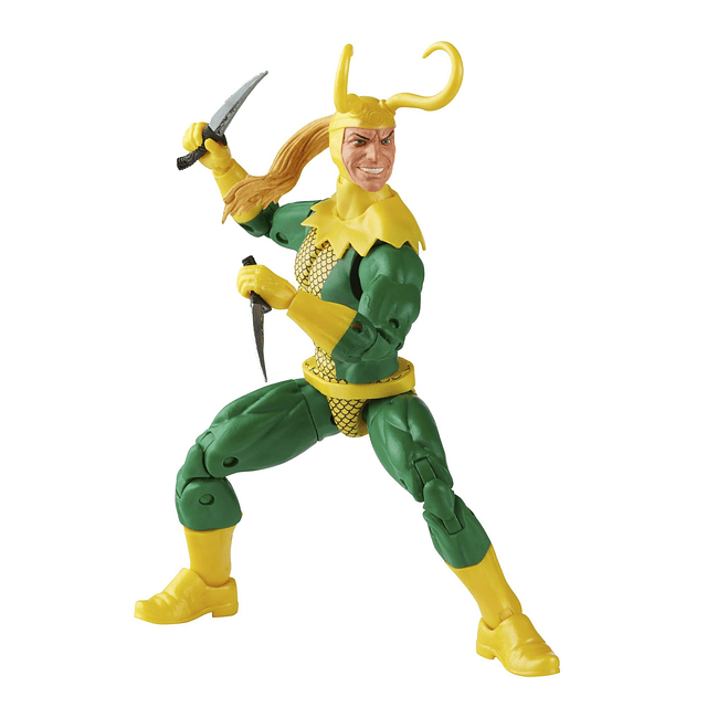 Legends Series Loki Figura de acción de embalaje retro de 6