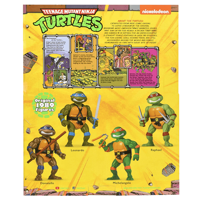 Tortugas Ninja: figura gigante clásica original de Donatello