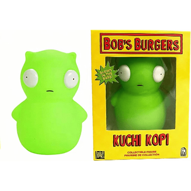 Figura de vinilo de Bobs Burgers Kuchi Kopi que brilla en la