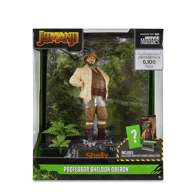 Figura posada del profesor Sheldon Oberon Jumanji de Movie M