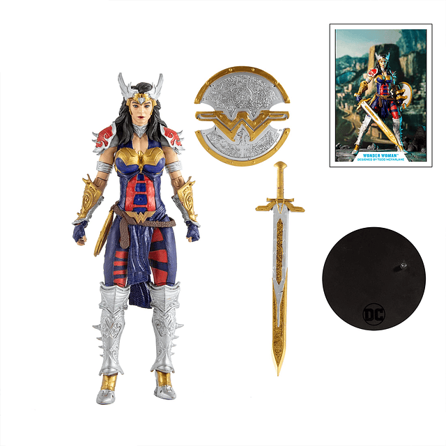 Figura de acción DC Multiverse Wonder Woman diseñada por Tod