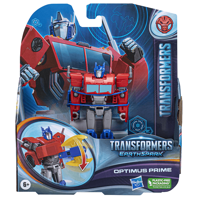 Toys EarthSpark Warrior Class Optimus Prime Figura de acción