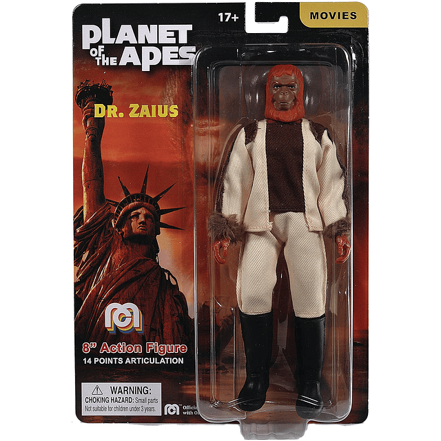 Planet of The Apes: Dr. Zaius Figura de acción de 8" Multico