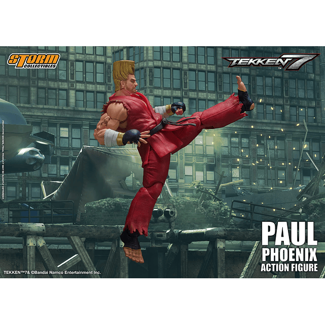 Tekken 7 Paul Phoenix, figura de acción 1/12