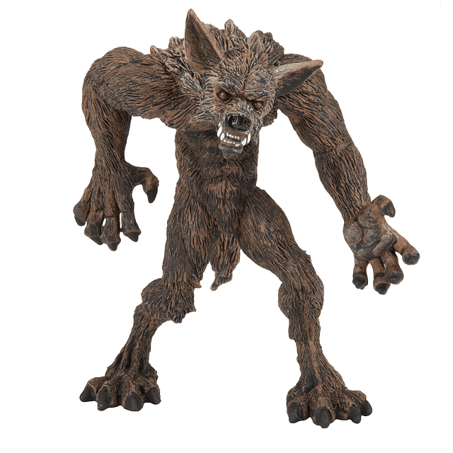 Figura de hombre lobo – Figura detallada de plástico de 4 pu