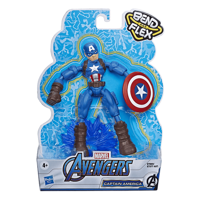 Figura de acción de los Vengadores Marvel Bend and Flex, fig