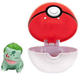 Pokémon Bulbasaur Clip and Go oficial, viene con figura de a