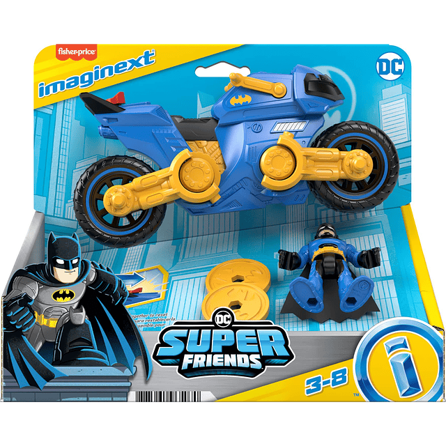 Figura de juguete de Batman de FisherPrice Imaginext DC Supe