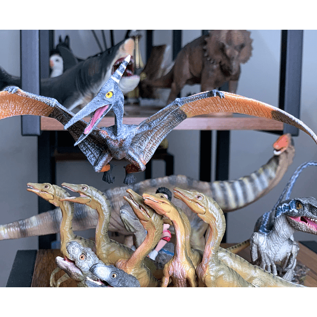 Juguetes de dinosaurio pterodáctilo, estatuilla de dinosauri