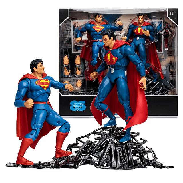 DC Multiverse Superman vs Superman of Earth3 con Atomica 7in