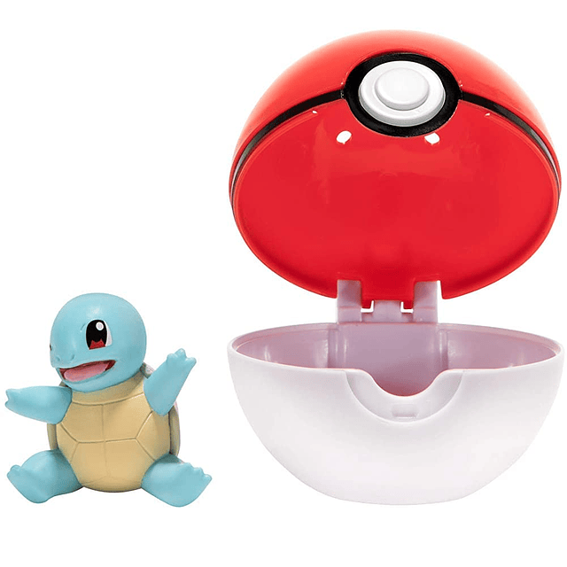 Clip and Go oficial de Pokémon Squirtle, viene con figura de