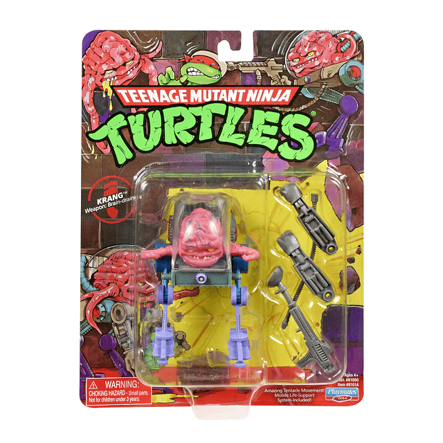 Tortugas Ninja: figura básica original clásica de Krang de 4