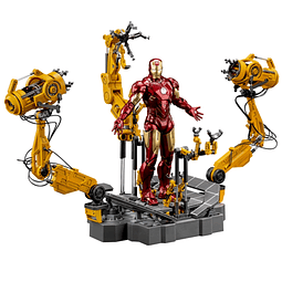 Ironman MK4 Suitup Gantry,Figura de acción de 7 pulgadas,Ese