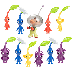 Nintendo Captain Olimar & Pikmin Set Incluye 11 figuras