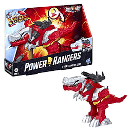 Power Rangers Battle Attackers Dino Fury TRex Champion Zord