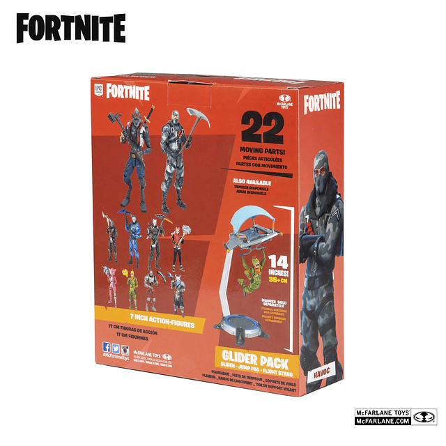 Fortnite Havoc Figura de acción premium, multicolor