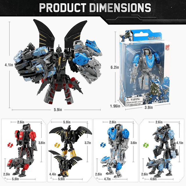 Transforming Robot Dinosaur Toys Juguetes de dinosaurio, jug