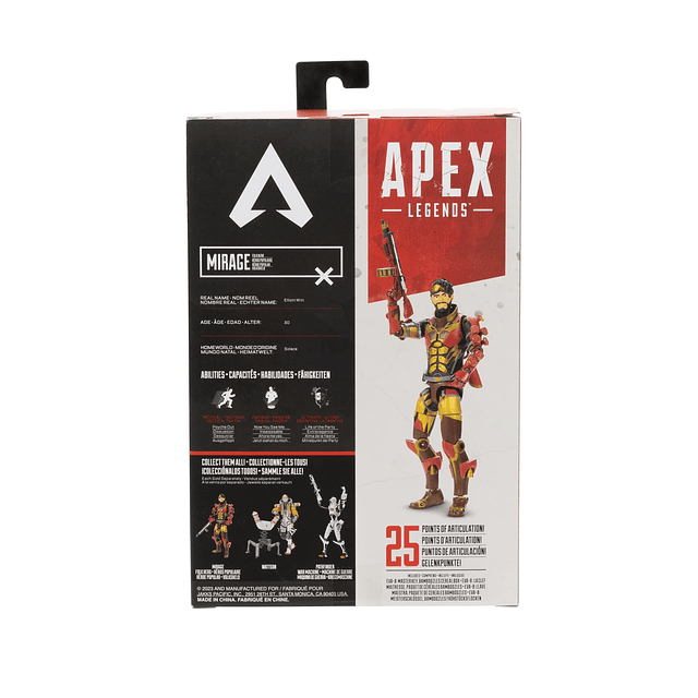 Apex Legends Mirage Figura de acción coleccionable de 6 pulg