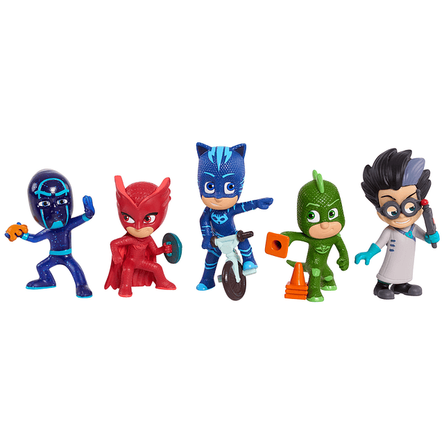 PJ MASKS Juego de figuras coleccionables de 5 piezas, Catboy