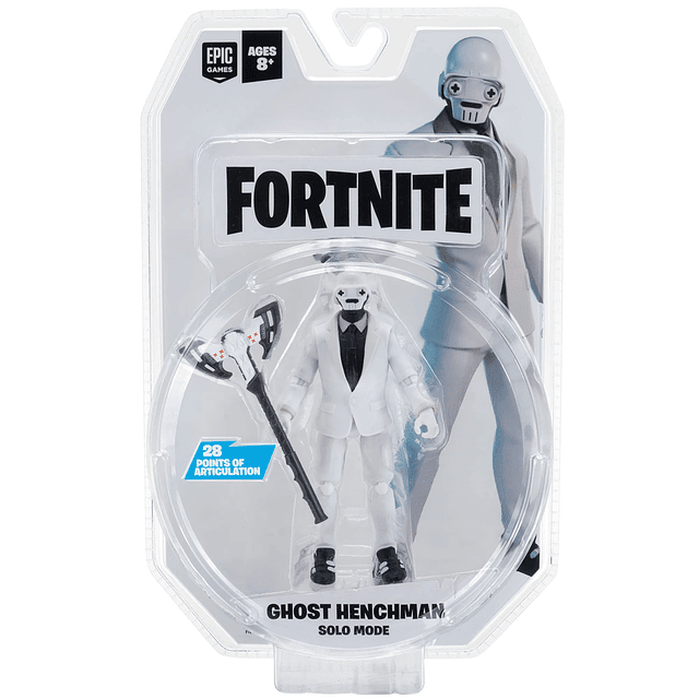 Figura central Fortnite FNT0729 Ghost Henchman de 4" en modo