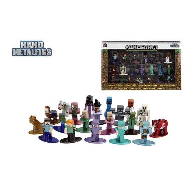 Jada Nano Metalfigs Minecraft 20 Paquetes Ola 2