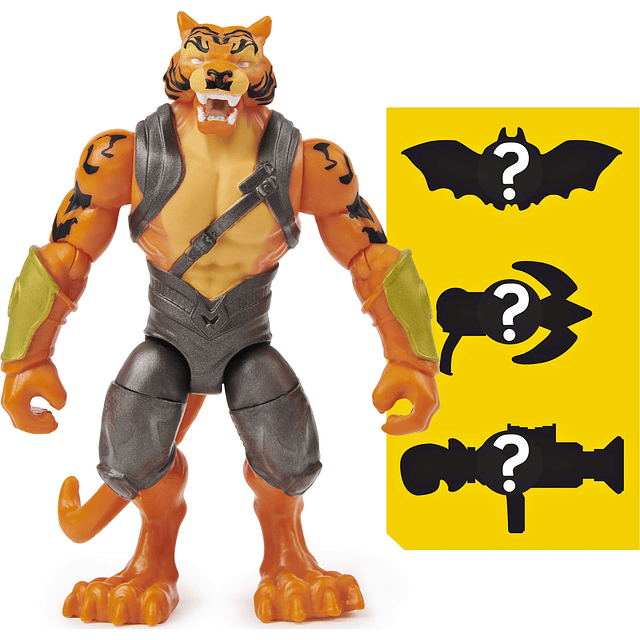 Figuras de acción de Batman de 4 pulgadas y tigre de bronce