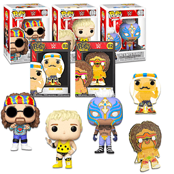 Funko WWE Wrestlers Pop Figures Set 5 figuras y pines de luc