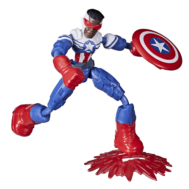 Figura de acción Avengers Bend and Flex, juguete flexible de