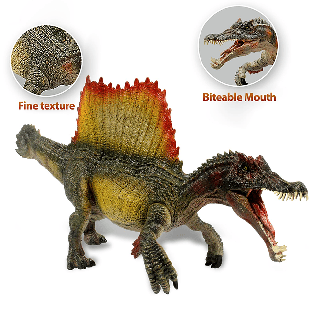 Juguetes de dinosaurio Spinosaurus, figura de acción realist