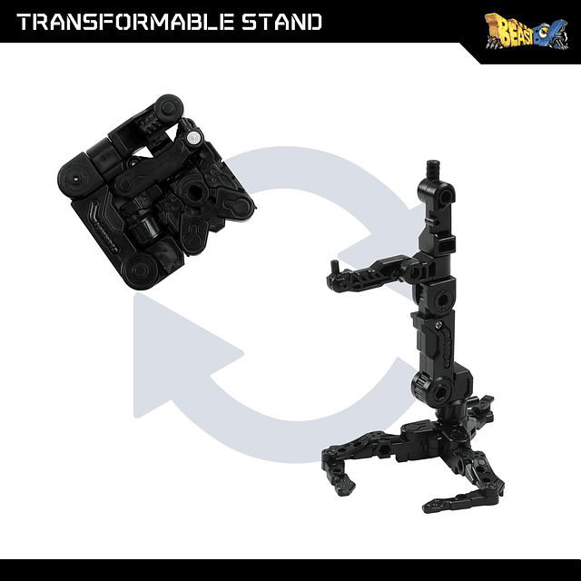 Beastbox & Megabox Stand negro para figuras de acción de jug